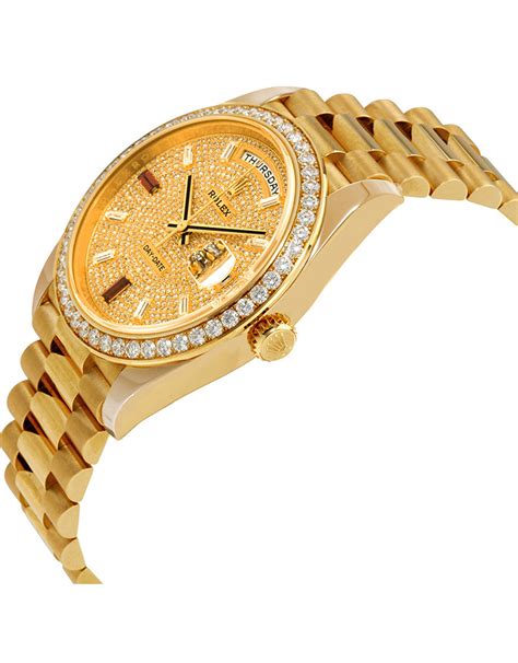 diamond gold rolex replica|rolex knockoff watches day date.